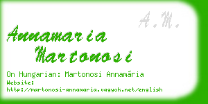 annamaria martonosi business card